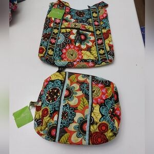 Disney Parks Perfect Petals Hipster & Large Cosmetic NWT